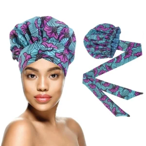 Ribbon Wrap Satin Bonnet