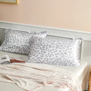 Leopard Satin Pillowcase Set