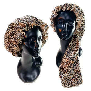 Leopard Satin Bonnet