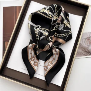 Floral Satin Tie Scarf